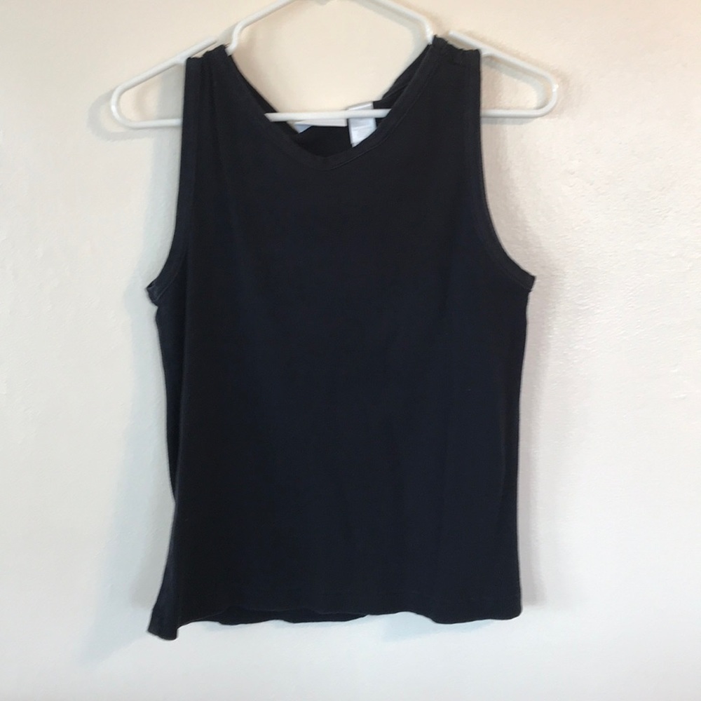 Liz Claiborne Black ribbed Tank top
